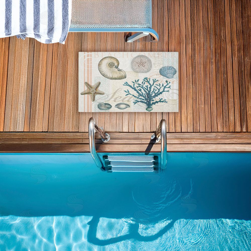 Lula Bijoux & co. | Beachcomber Vintage Sea Collage Non-Woven Door Mat