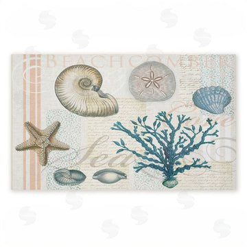 Lula Bijoux & co. | Beachcomber Vintage Sea Collage Non-Woven Door Mat