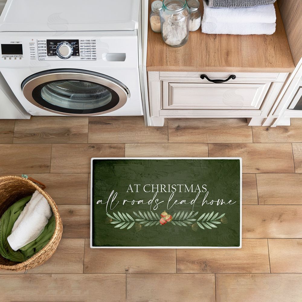 Kim Allen | All Roads Lead Home Christmas Plush Bath Mat