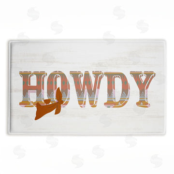 Kim Allen | Howdy with Brown Bandana Plush Bath Mat