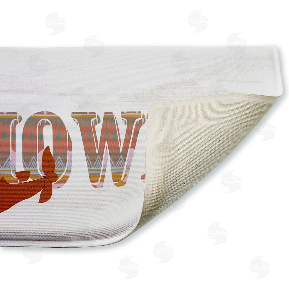 Kim Allen | Howdy with Brown Bandana Plush Bath Mat