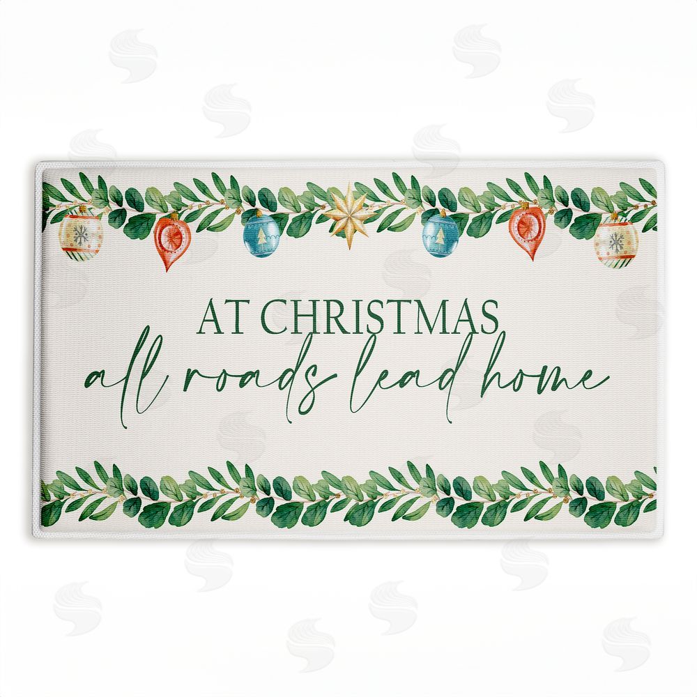 Kim Allen | Christmas Roads Lead Home Plush Bath Mat