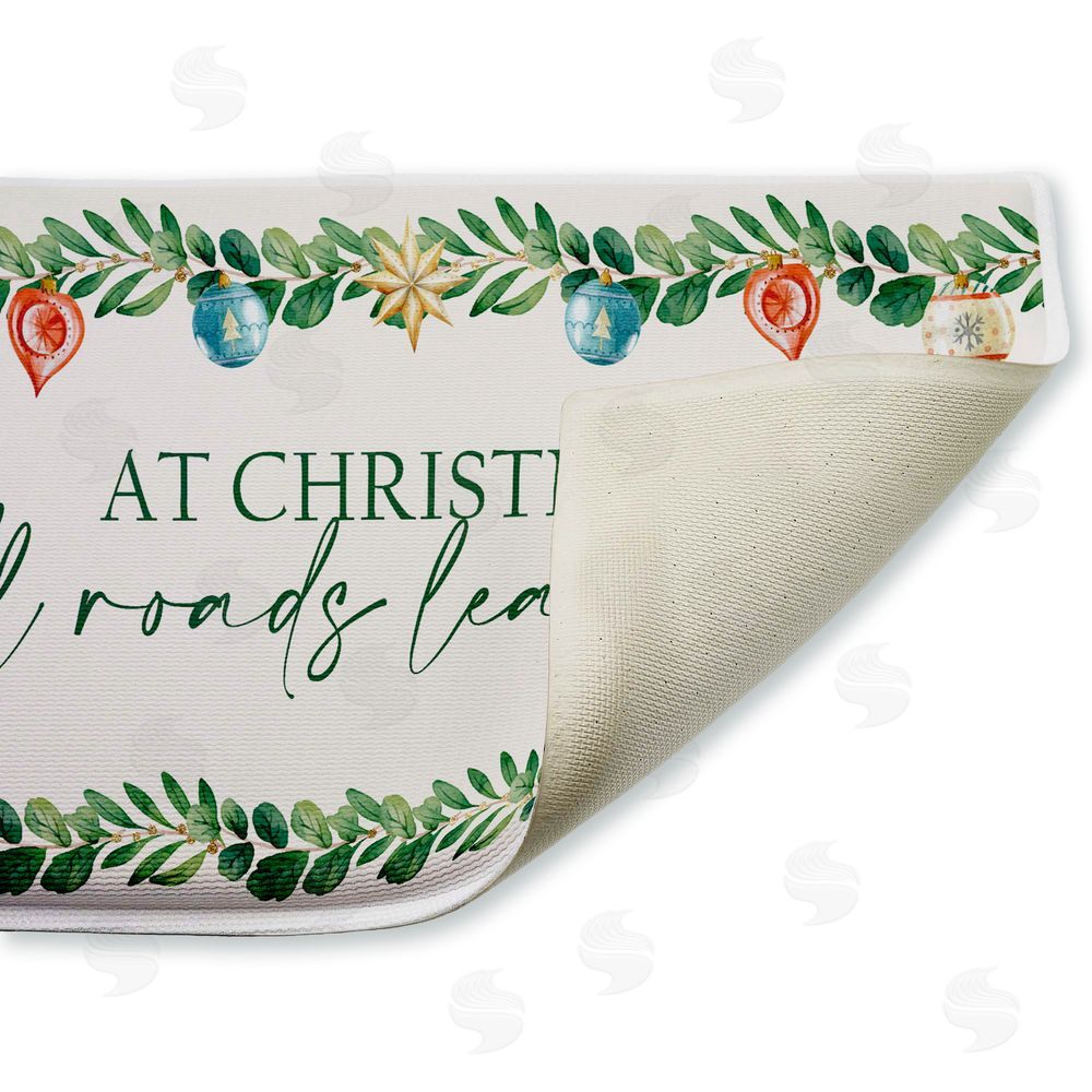 Kim Allen | Christmas Roads Lead Home Plush Bath Mat