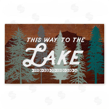 Lula Bijoux & co. | This Way To Lake Retro Non-Woven Door Mat