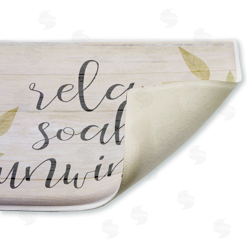 Kim Allen | Relax Soak Unwind Minimal Plush Bath Mat