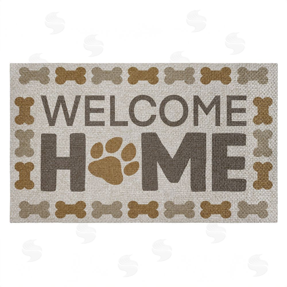 Marcus Prime | Welcome with Dog Bones Faux Sisal Door Mat