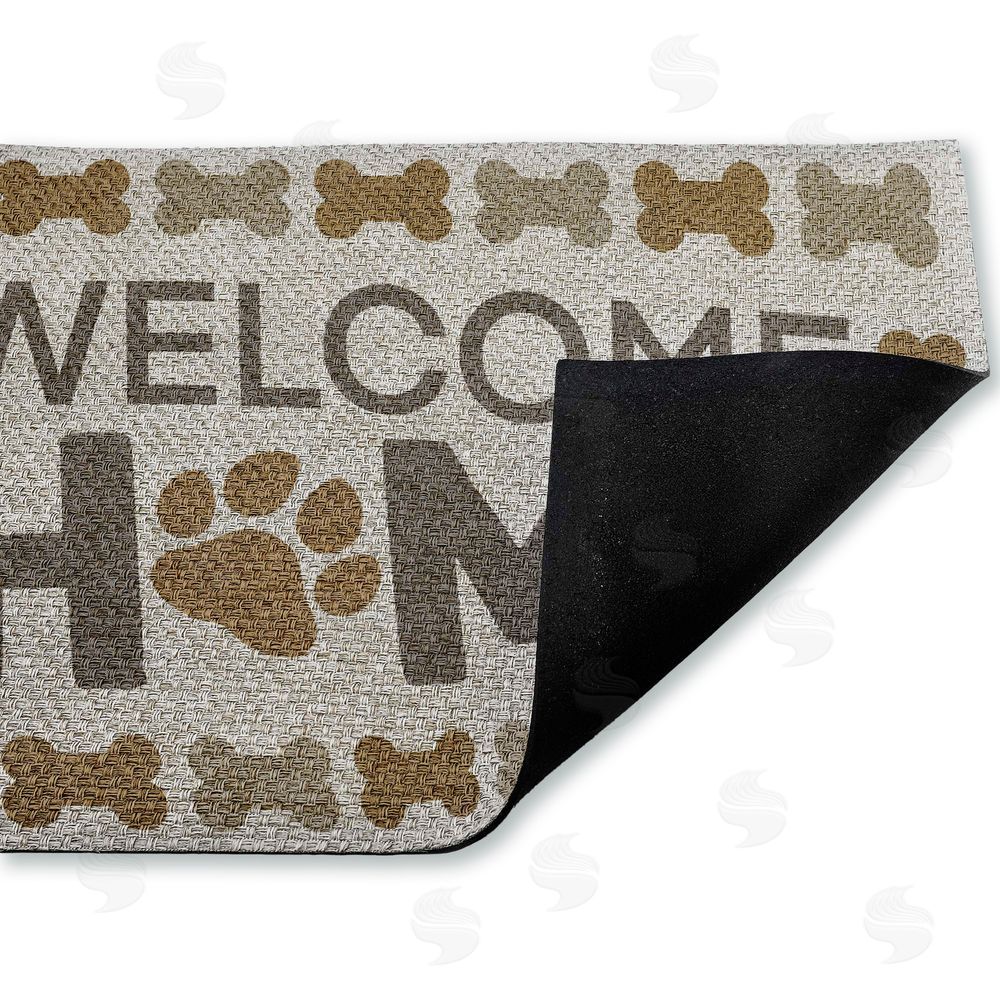 Marcus Prime | Welcome with Dog Bones Faux Sisal Door Mat