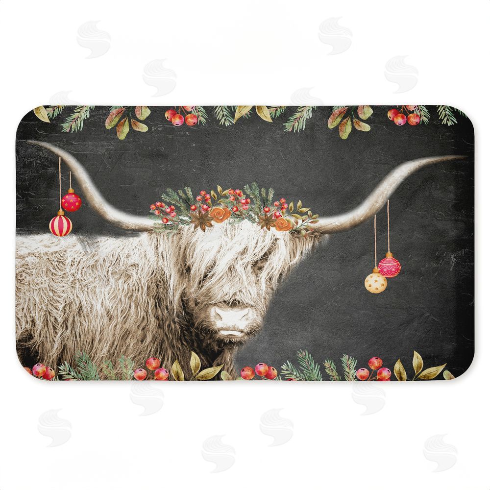 Kim Allen | Highland Christmas Cattle Anti-Fatigue Mat