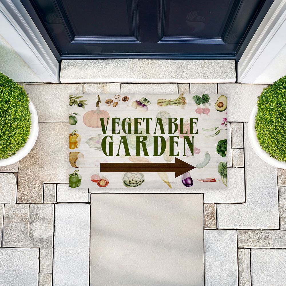 Anne Bailey | Vegetable Garden with Arrow Non-Woven Door Mat