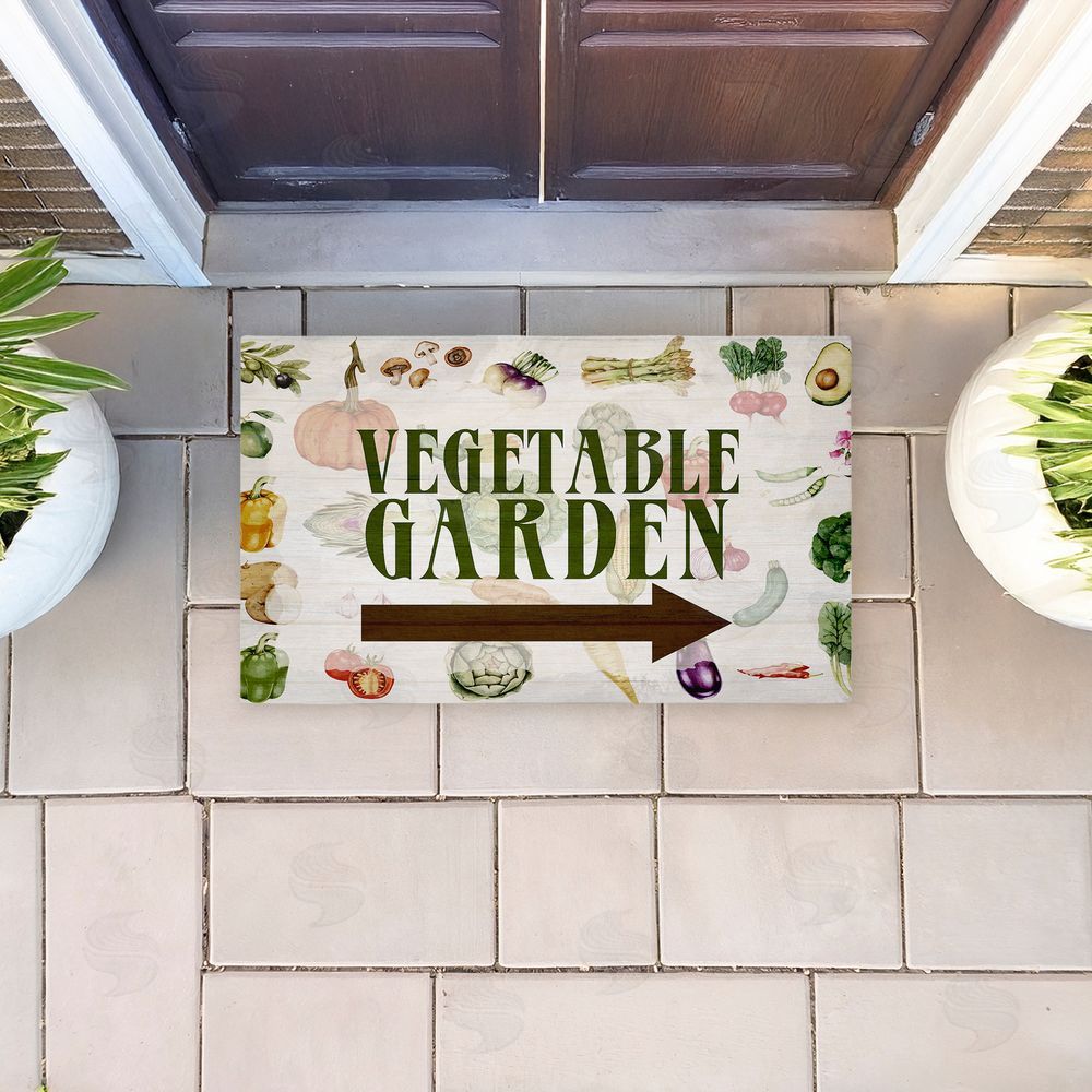 Anne Bailey | Vegetable Garden with Arrow Non-Woven Door Mat