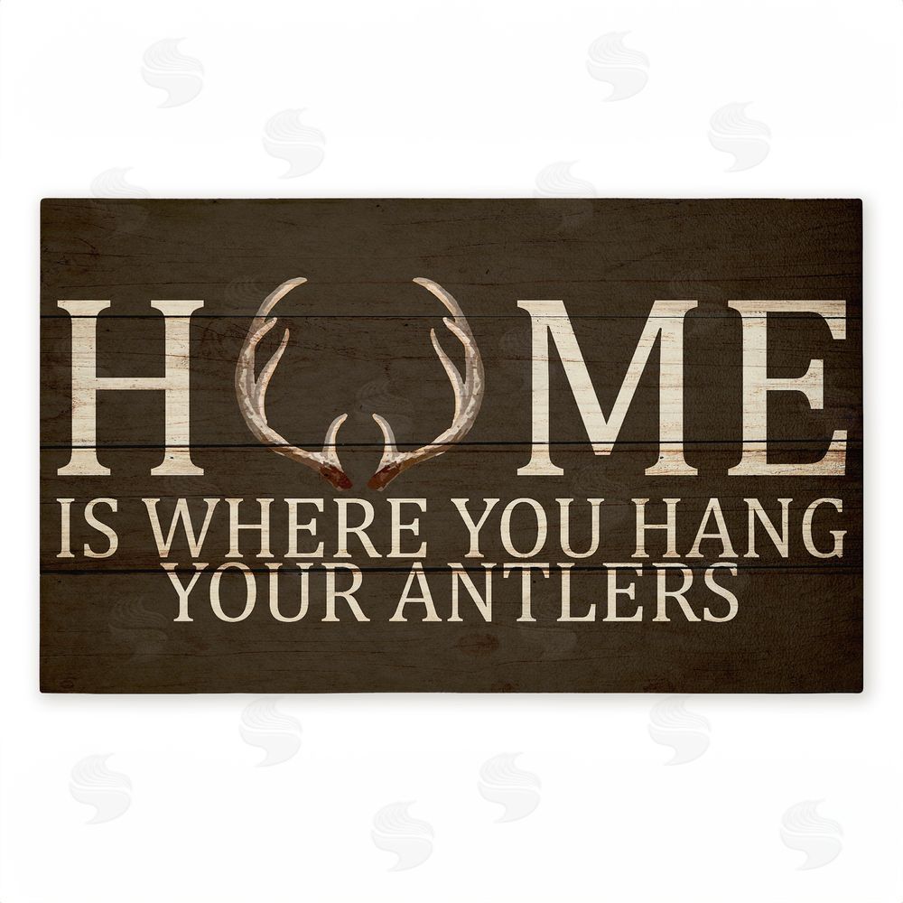 Kim Allen | Where You Hang Your Antlers Non-Woven Door Mat