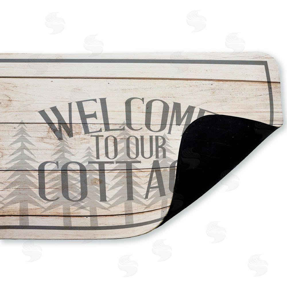 Kim Allen | Rustic Welcome Cottage Trees Anti-Fatigue Mat