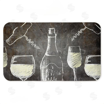 Kim Allen | Chalkboard Style Wine Anti-Fatigue Mat