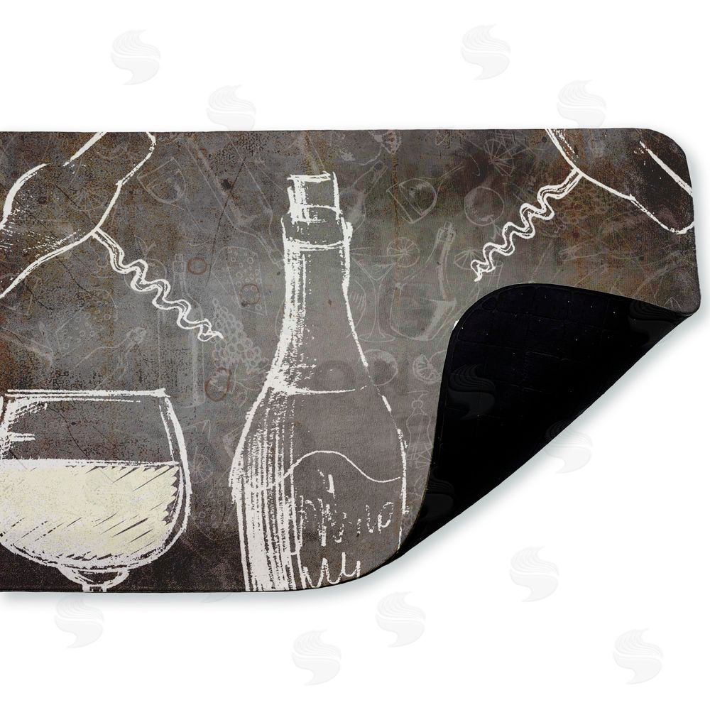 Kim Allen | Chalkboard Style Wine Anti-Fatigue Mat