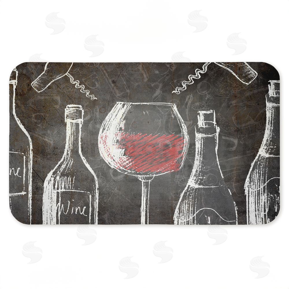 Kim Allen | Kitchen Wine Chalkboard Anti-Fatigue Mat