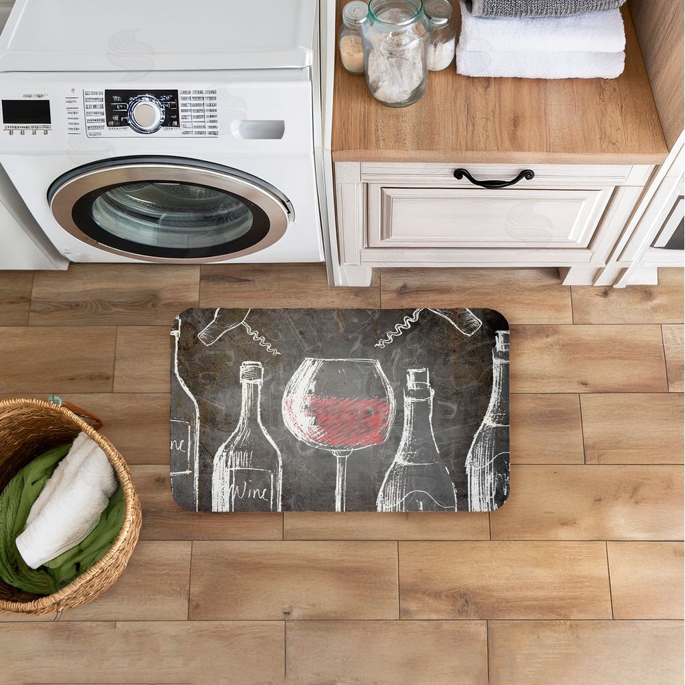 Kim Allen | Kitchen Wine Chalkboard Anti-Fatigue Mat