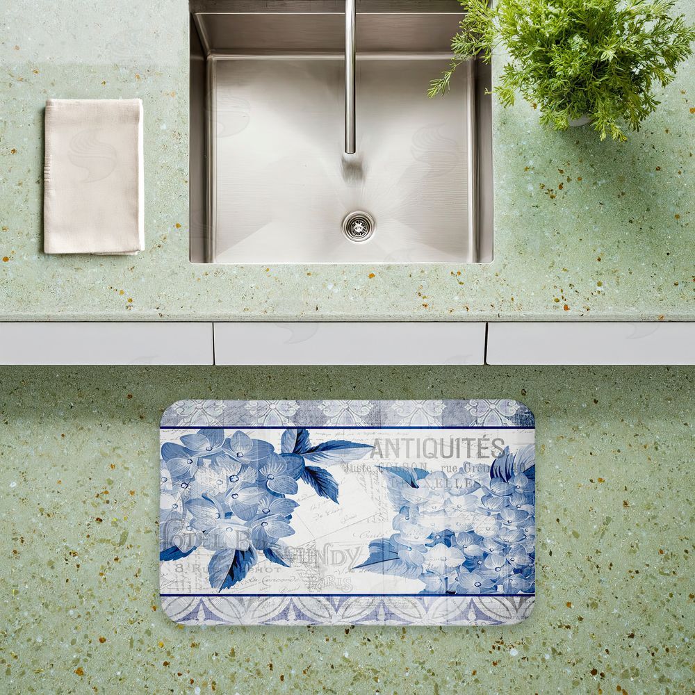 Kim Allen | Vintage Antiques & Hydrangeas Anti-Fatigue Mat