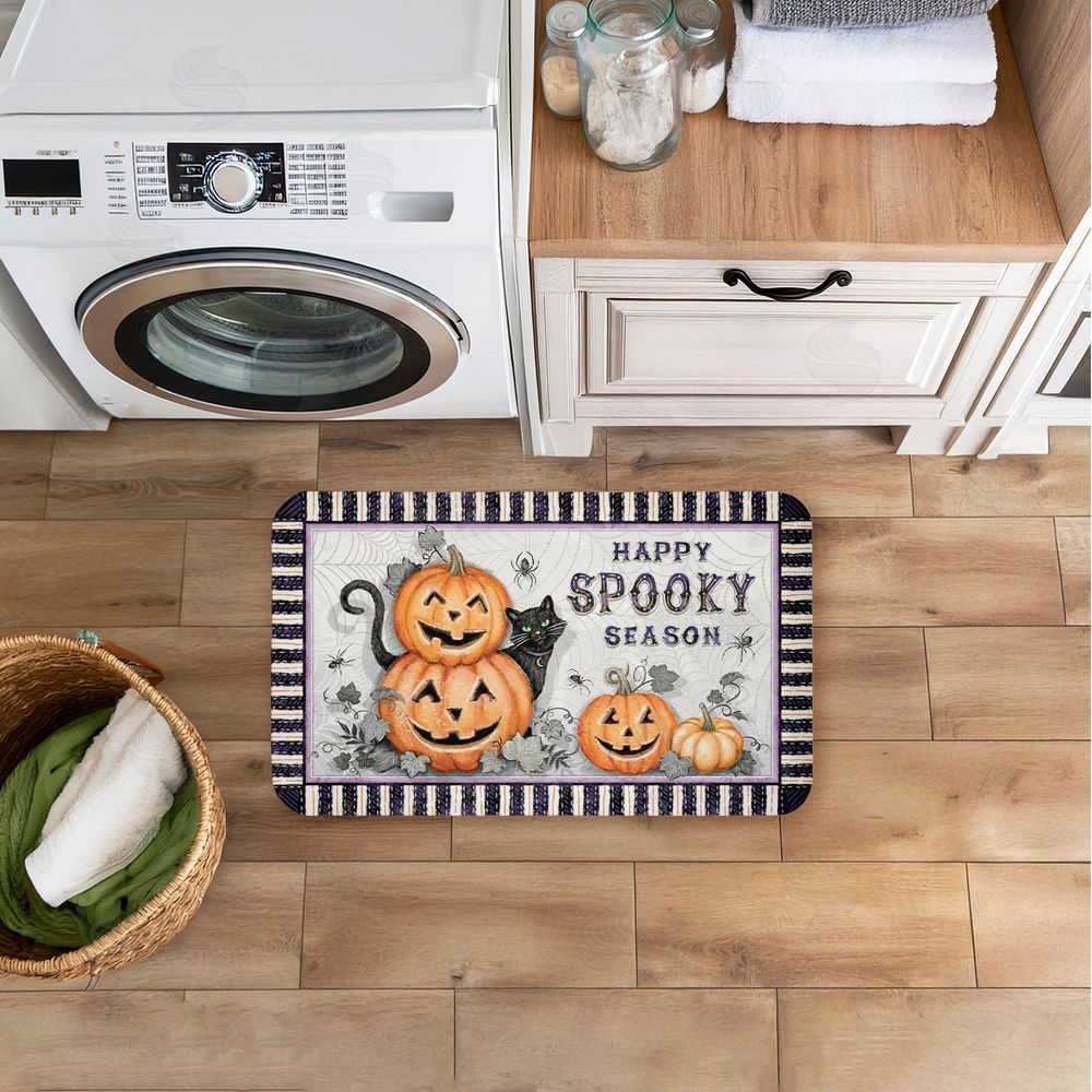 Chad Barrett | Spooky Season Jack-o-Lanterns Anti-Fatigue Mat