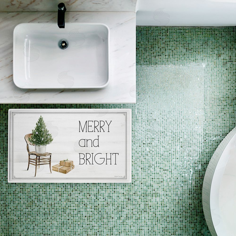 Danielle Murray | Winter In Aspen Merry & Bright Plush Bath Mat