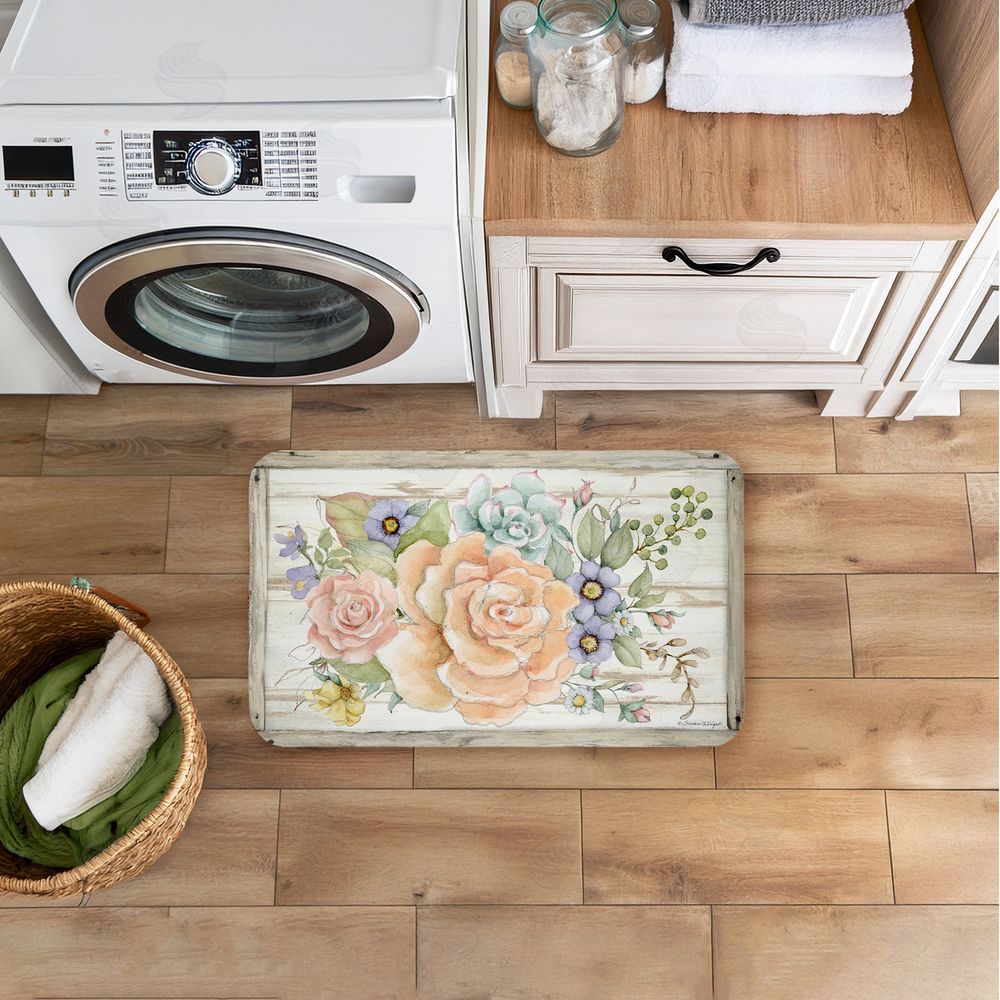 Susan Winget | Rose Succulent Bouquet Anti-Fatigue Mat