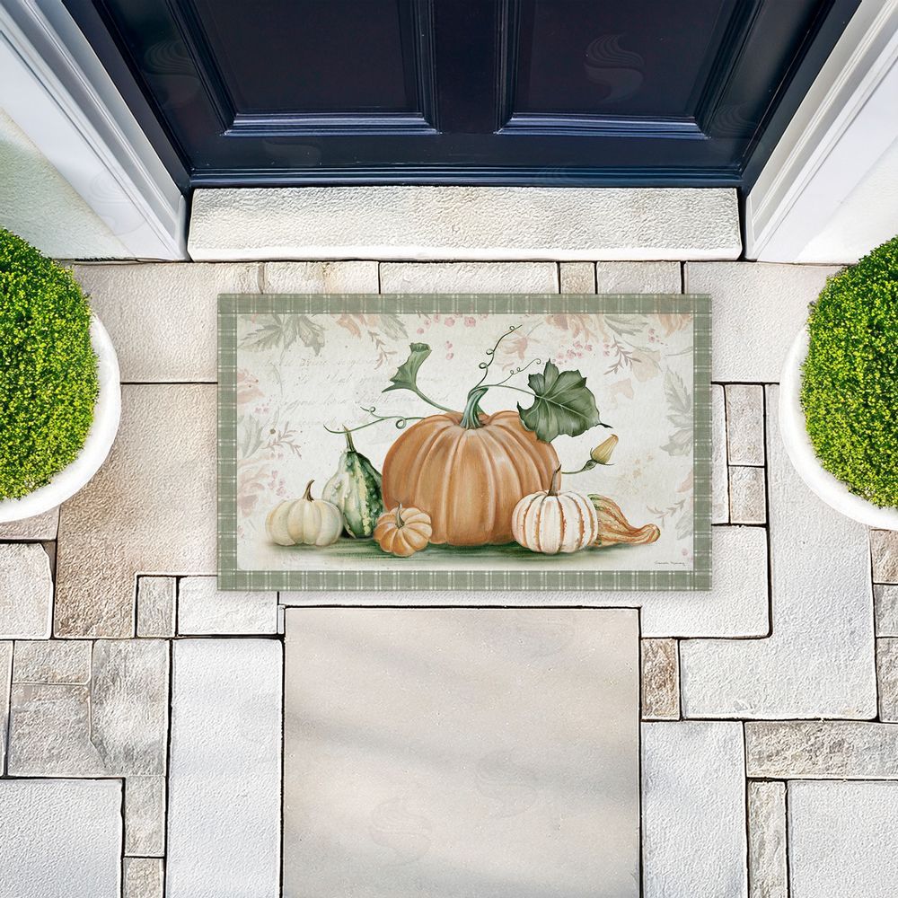 Danielle Murray | Harvest Gourds Motif Non-Woven Door Mat