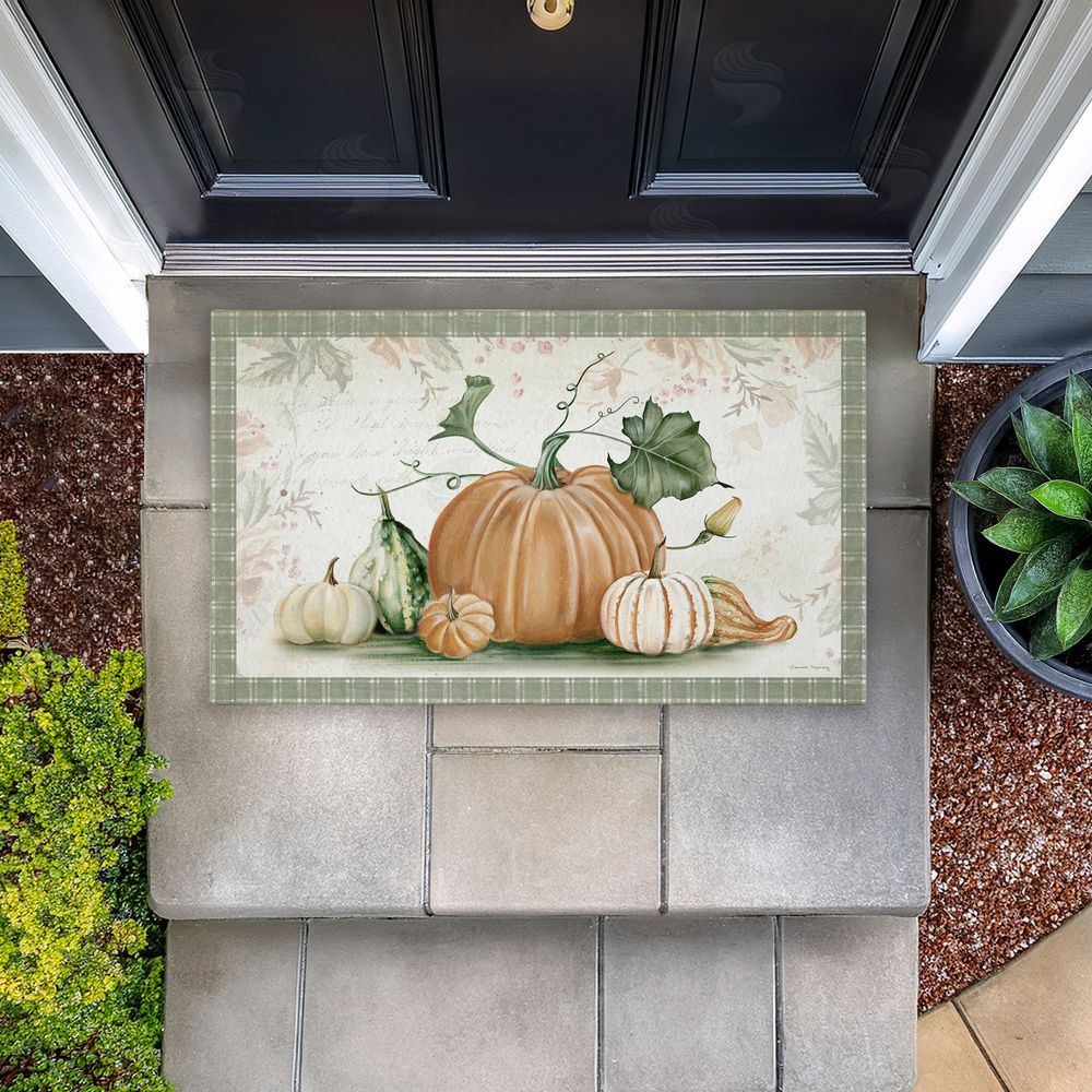 Danielle Murray | Harvest Gourds Motif Non-Woven Door Mat