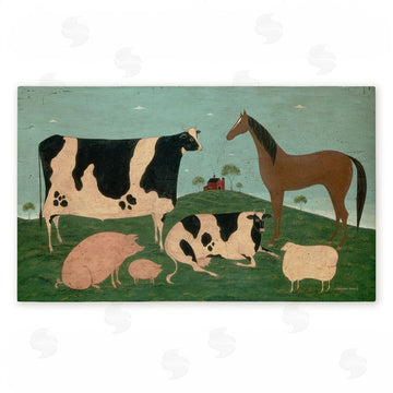 Warren Kimble | Friend Indeed Farm Animals Non-Woven Door Mat