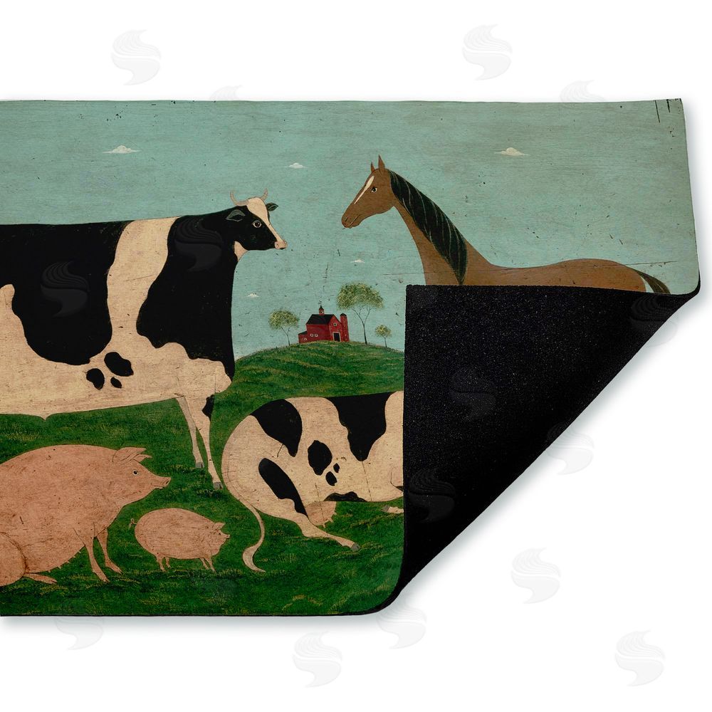 Warren Kimble | Friend Indeed Farm Animals Non-Woven Door Mat