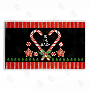 Suzanne Nicoll | Tis The Season Candy Heart Plush Bath Mat