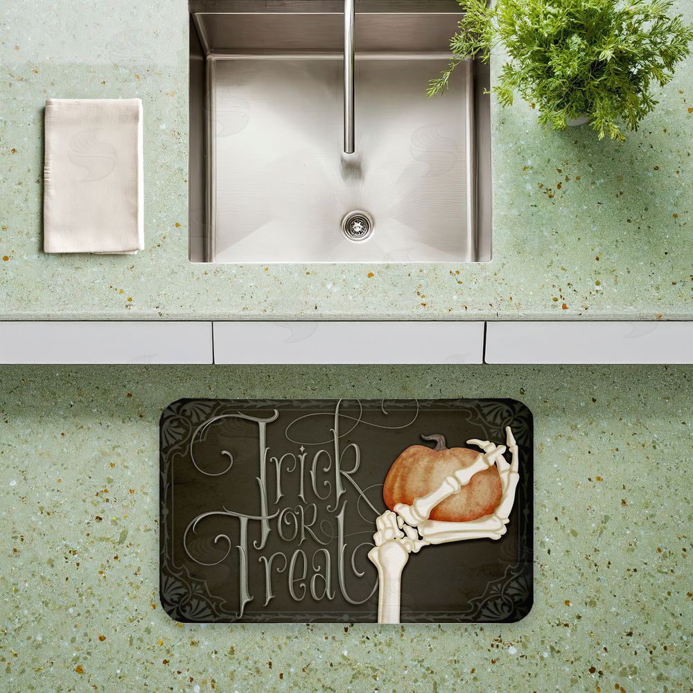 Nicole Tamarin | Trick Or Treat Skeleton Hand Anti-Fatigue Mat