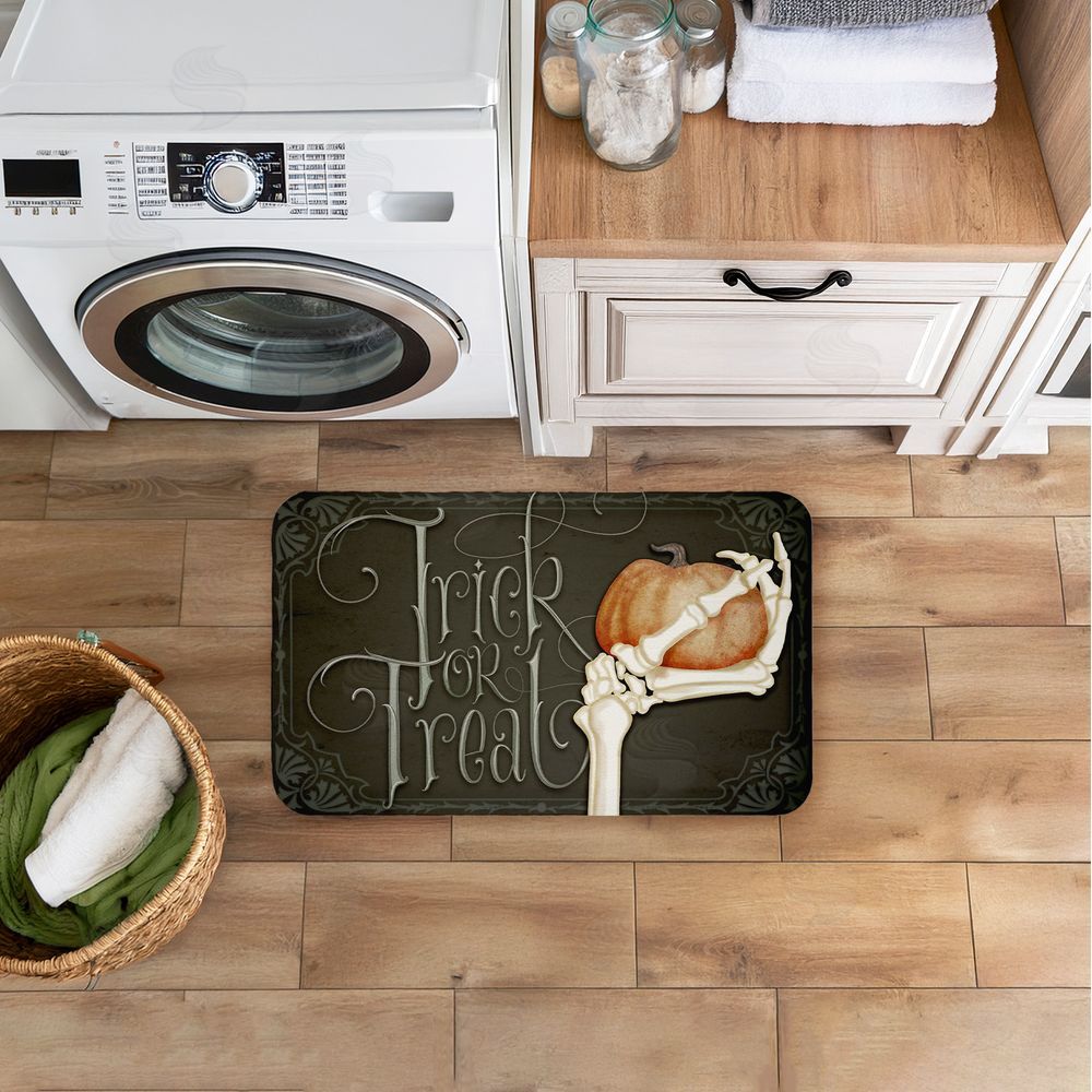 Nicole Tamarin | Trick Or Treat Skeleton Hand Anti-Fatigue Mat