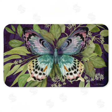 Nicole Tamarin | Midnight Butterfly Garden Anti-Fatigue Mat