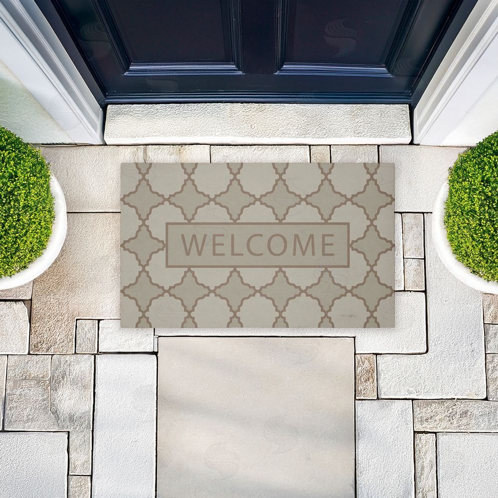 Tim Coffey | Geometric Mod Welcome Non-Woven Door Mat