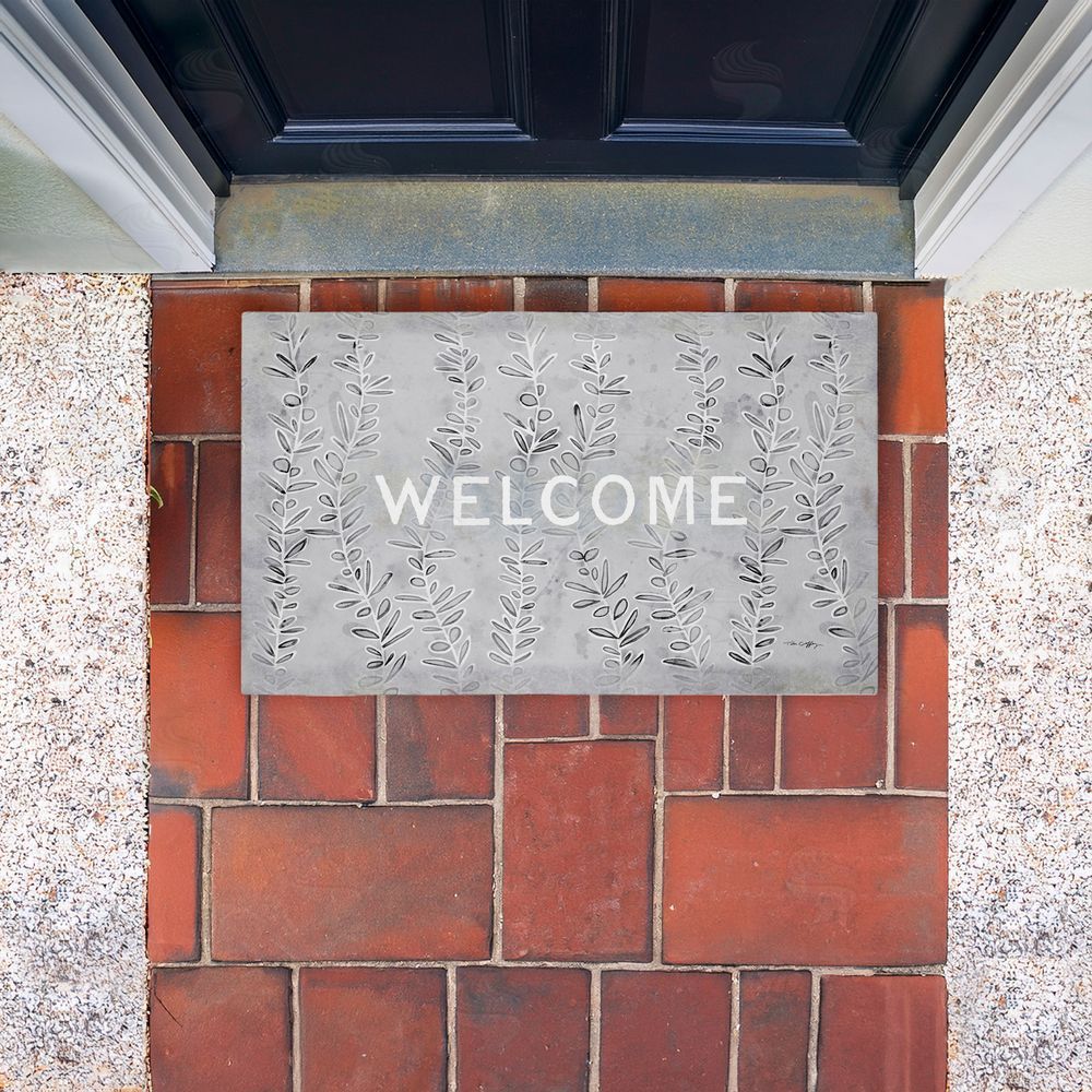 Tim Coffey | Welcome Ivy Vine Sprigs Non-Woven Door Mat