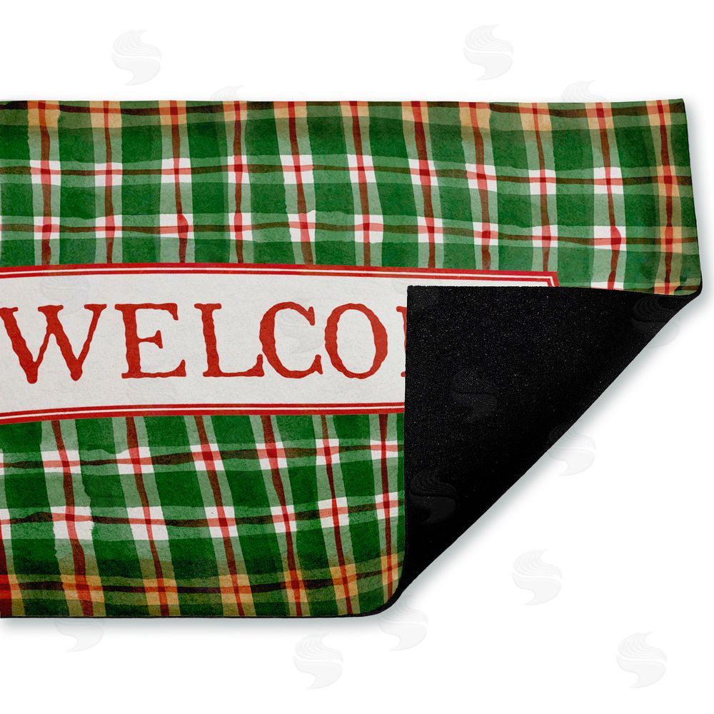 Tim Coffey | Winter Plaid Cabin Welcome Non-Woven Door Mat