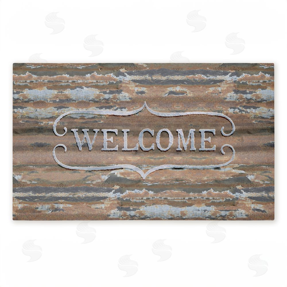 Tim Coffey | Rustic & Distressed Welcome Non-Woven Door Mat