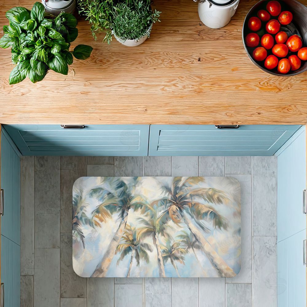 Ramona Murdock | Swaying Palms Abstract Anti-Fatigue Mat