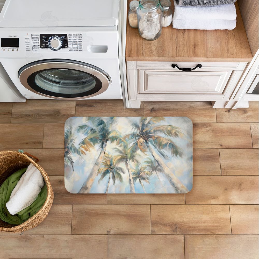 Ramona Murdock | Swaying Palms Abstract Anti-Fatigue Mat