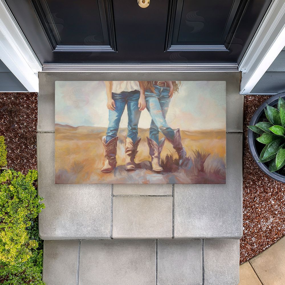 Ramona Murdock | All About The Cowboy Boots Non-Woven Door Mat