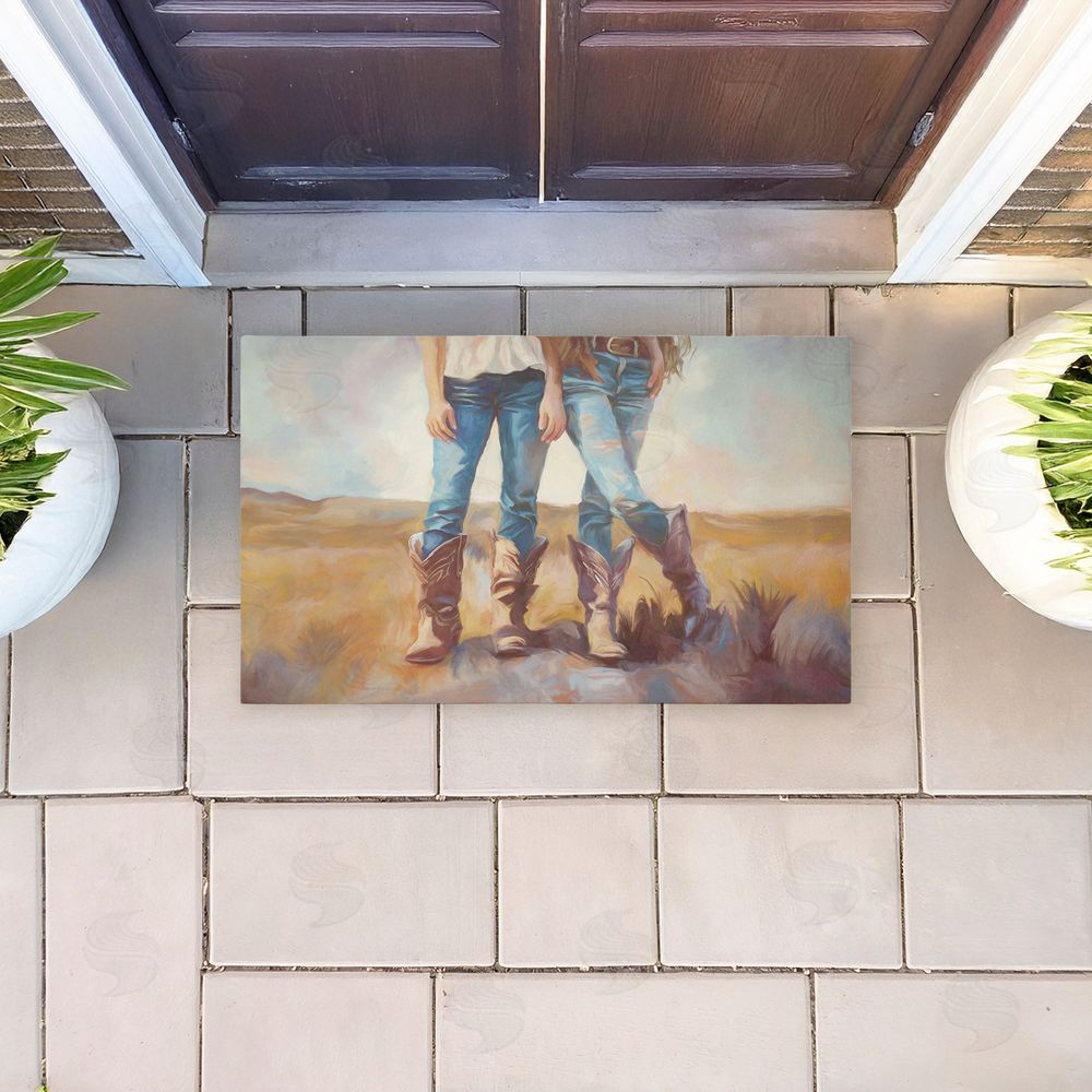 Ramona Murdock | All About The Cowboy Boots Non-Woven Door Mat