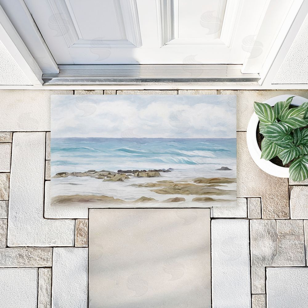 Ramona Murdock | Wave Therapy Rocky Shore Non-Woven Door Mat