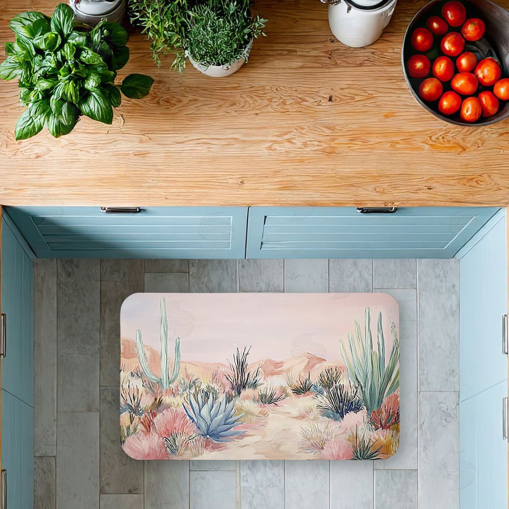 Ramona Murdock | Desert Wonderland Cacti Anti-Fatigue Mat
