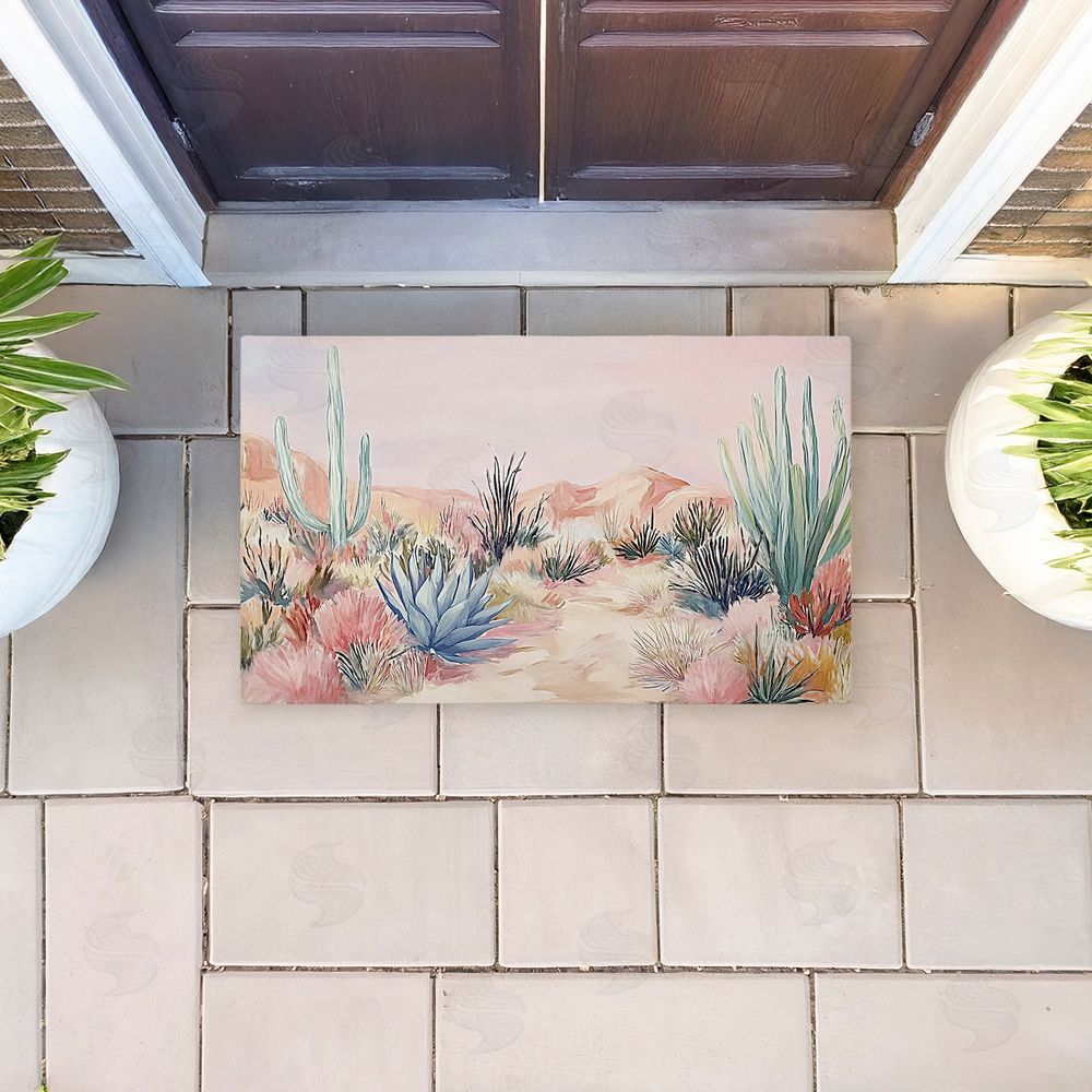 Ramona Murdock | Desert Wonderland Cacti Non-Woven Door Mat
