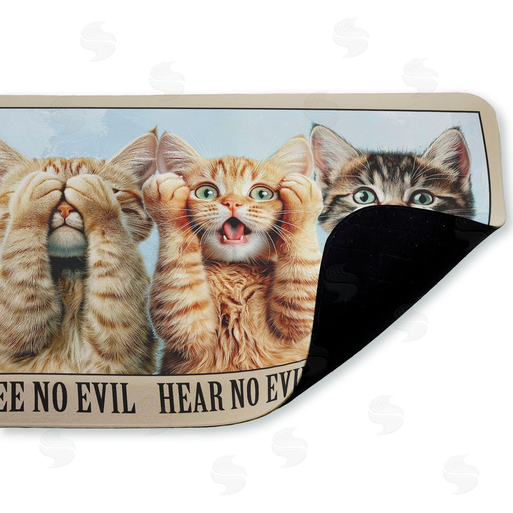 Jim Baldwin | See No Evil Cats Trio Anti-Fatigue Mat