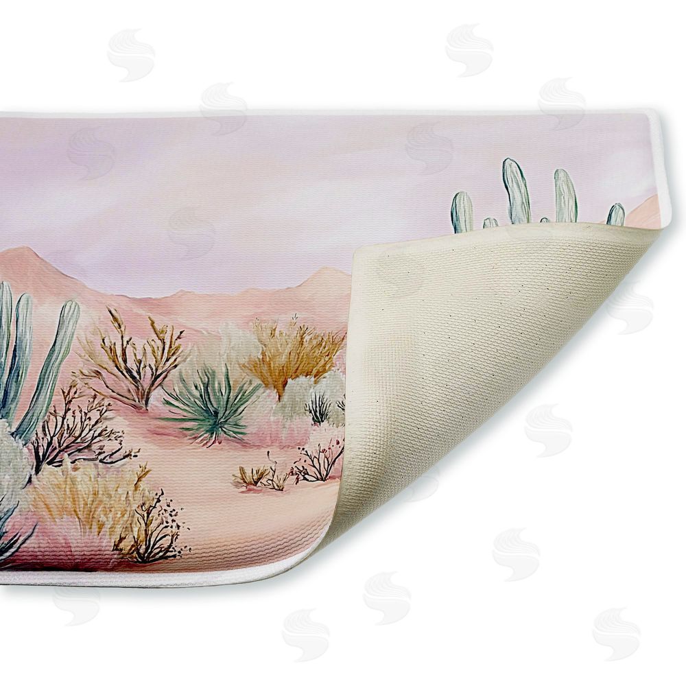 Ramona Murdock | Sandy Desert Wonderland Plush Bath Mat