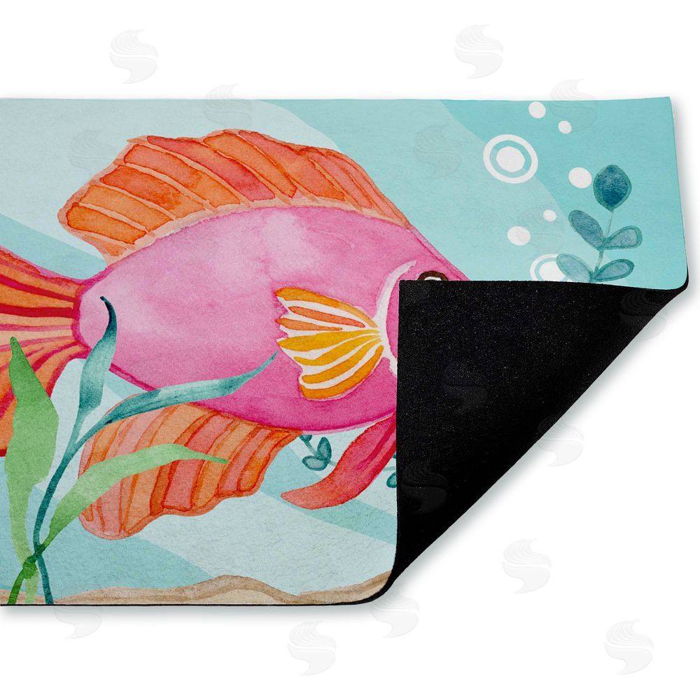 Audrey Jeanne Roberts | Fun Bright Fish Underwater Non-Woven Door Mat