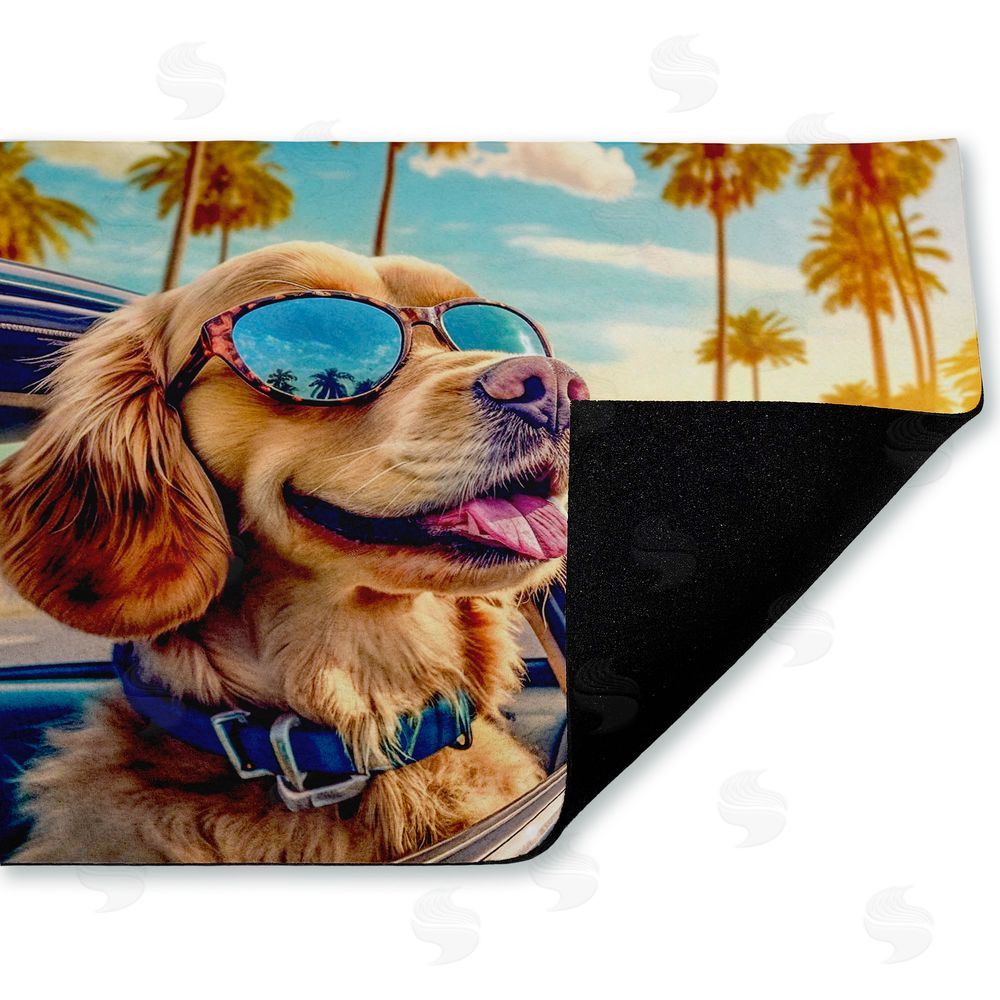Image World | Cool Puppy Tropical Sunset Non-Woven Door Mat
