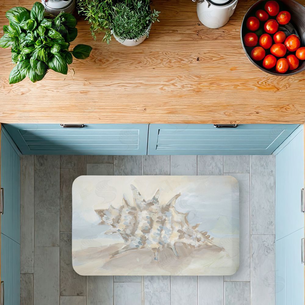Jetty Home, LLC | Spiky Seashell on Shore Anti-Fatigue Mat