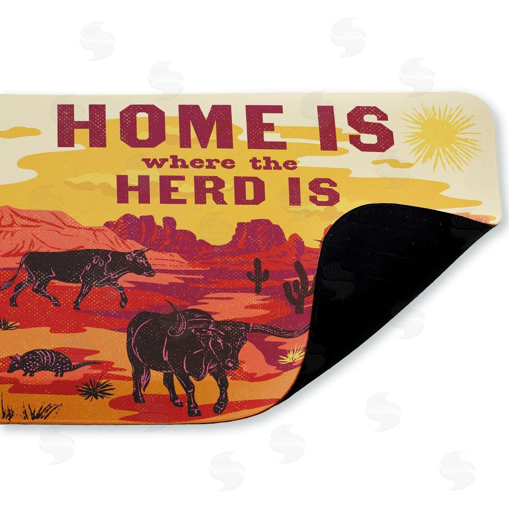 Diane Labombarbe | Where The Herd Is Desert Scene Anti-Fatigue Mat