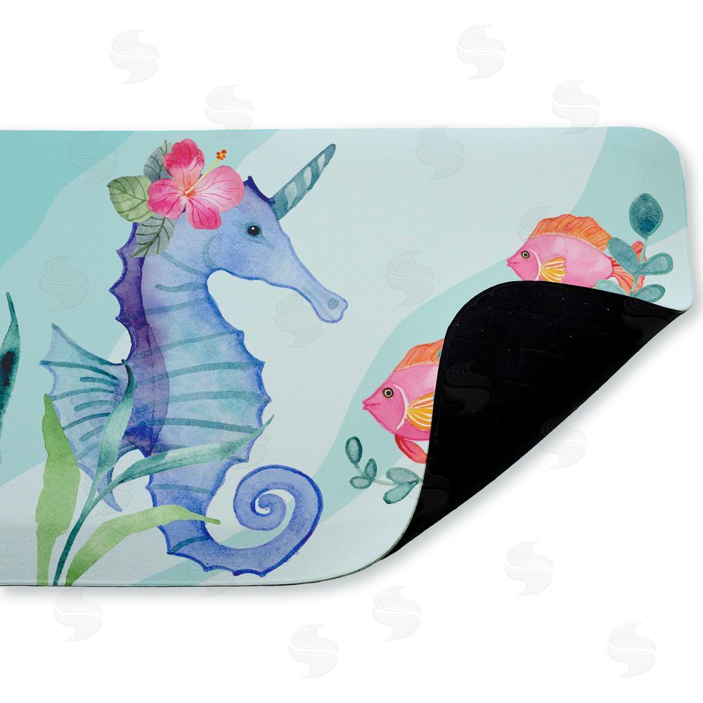 Audrey Jeanne Roberts | Horned Seahorse & Fish Anti-Fatigue Mat